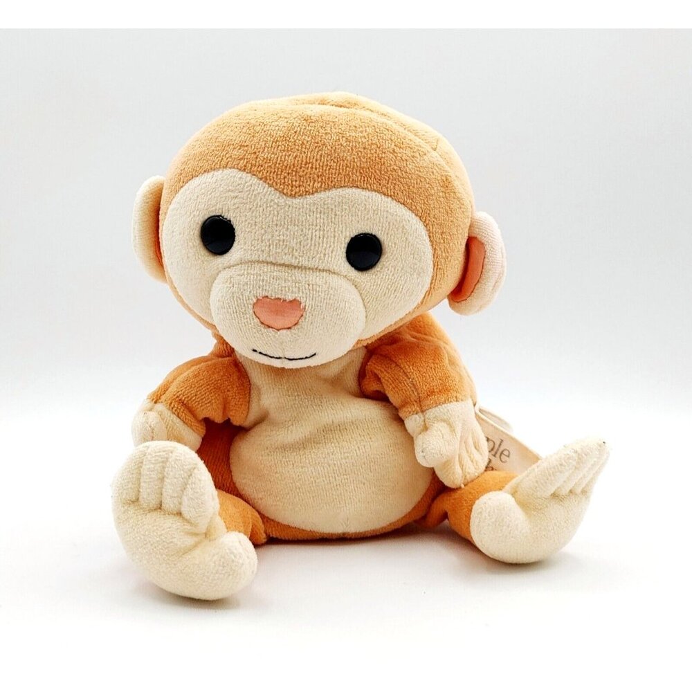 Apple Park Monkey Hand Puppet Organic Picnic Pal Stuffed Animal Plush 9"